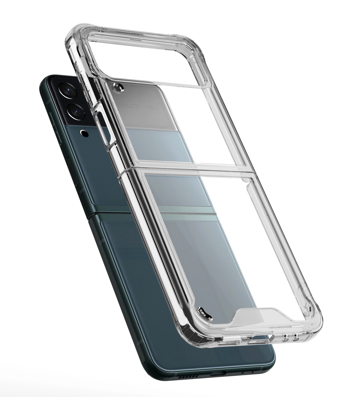 For Samsung Galaxy Z Flip 7 FE Transparent Hybrid Shockproof Hard PC Slim Durable TPU Bumper Protection Case Cover Blue