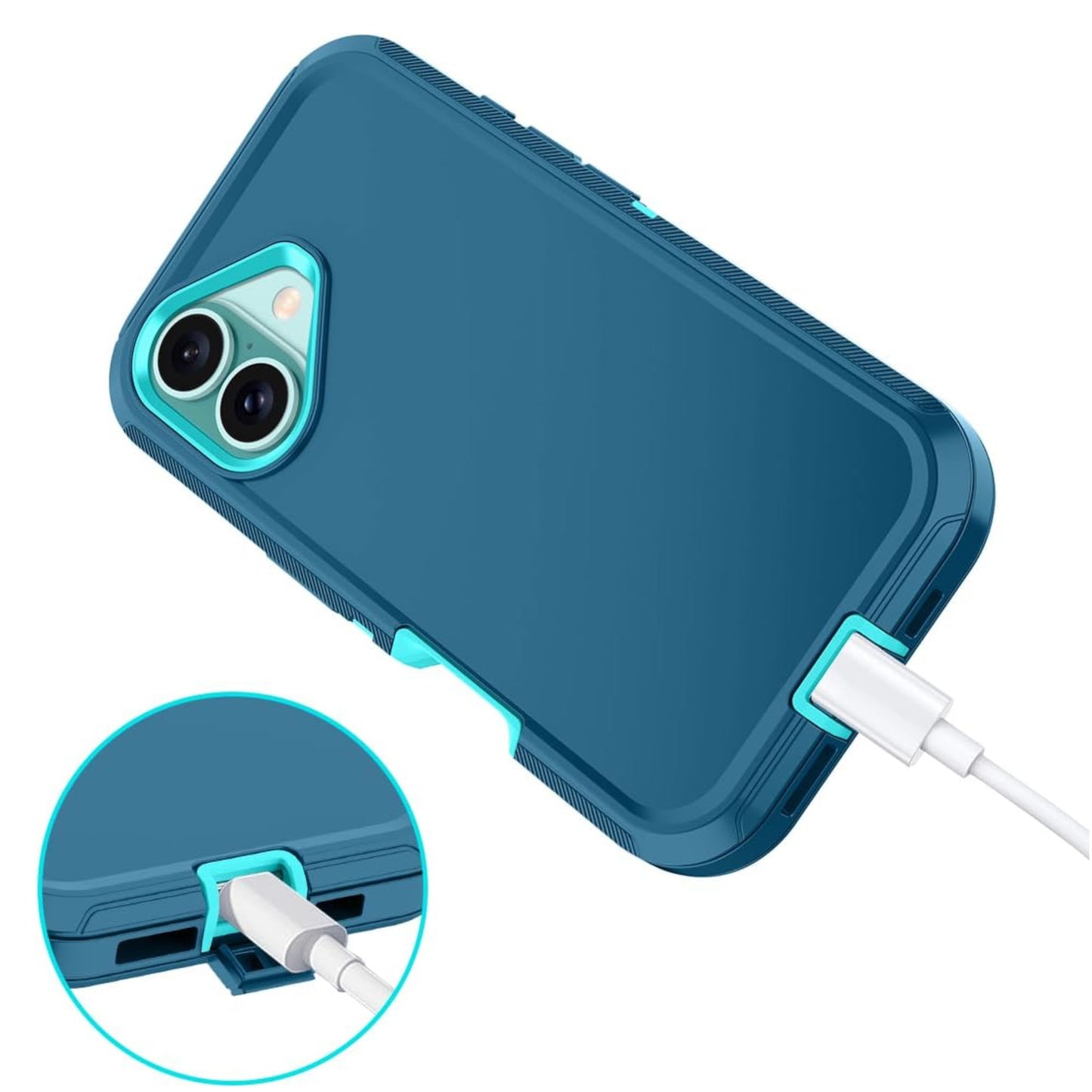For Samsung Galaxy A16 5G Delux Armor Case Shockproof Rugged 3-Layer Protection Hybrid Heavy Duty with Enhanced Durability Case Cover