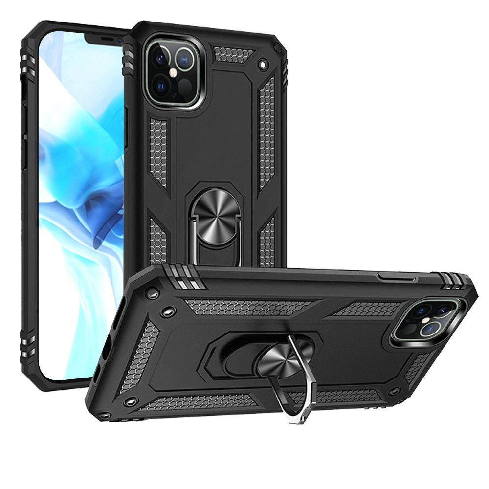 For Samsung Galaxy S21 Military Grade Heavy Duty Rugged Dual Layers Full Body Shockproof Hybrid Protection with Ring Kickstand Case Cover