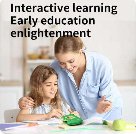 Early Education Flash Card Machine with English Audio Book, Talking Dinosaur Learning Toy for Kids with 224 Sight Words