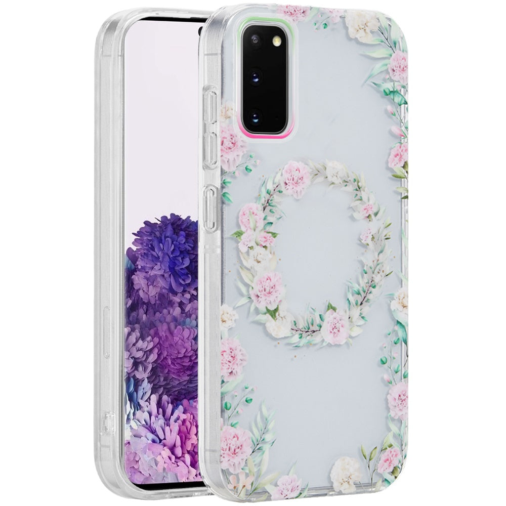 For Samsung Galaxy S20 FE Fan Edition 5G Fashion Layer Design Slim IMD TPU Protective, Shockproof Hybrid Stylish Durable Hard PC Case Cover
