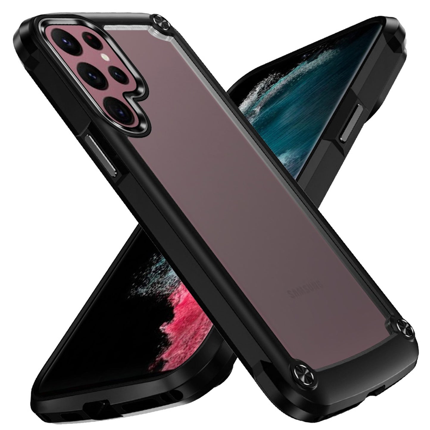 For Apple iPhone 15 Plus (6.7") Heavy Duty Hybrid Clear back Shield Hard PC + TPU Bumper Edge Frame Shockproof Phone Case Cover