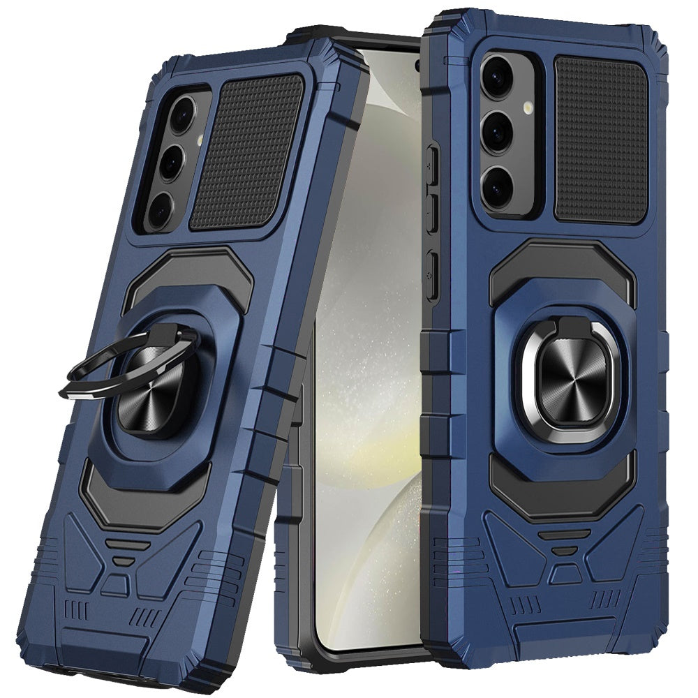 For Samsung Galaxy S25+ /S25 Plus /S24+ Plus Hybrid Dual Layer with 360° Rotate Magnetic Ring Stand Holder Kickstand TPU Rugged PC Shockproof Case Cover