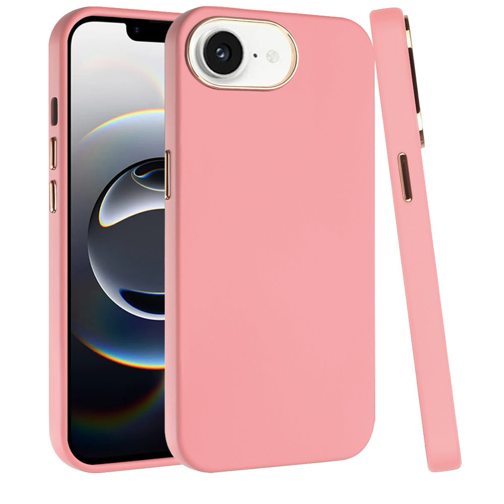 For Apple iPhone 16e Hybrid Armor Shockproof, Durable Bumper Rubber Gummy Gel Slick Hard PC Silicone TPU Case Cover