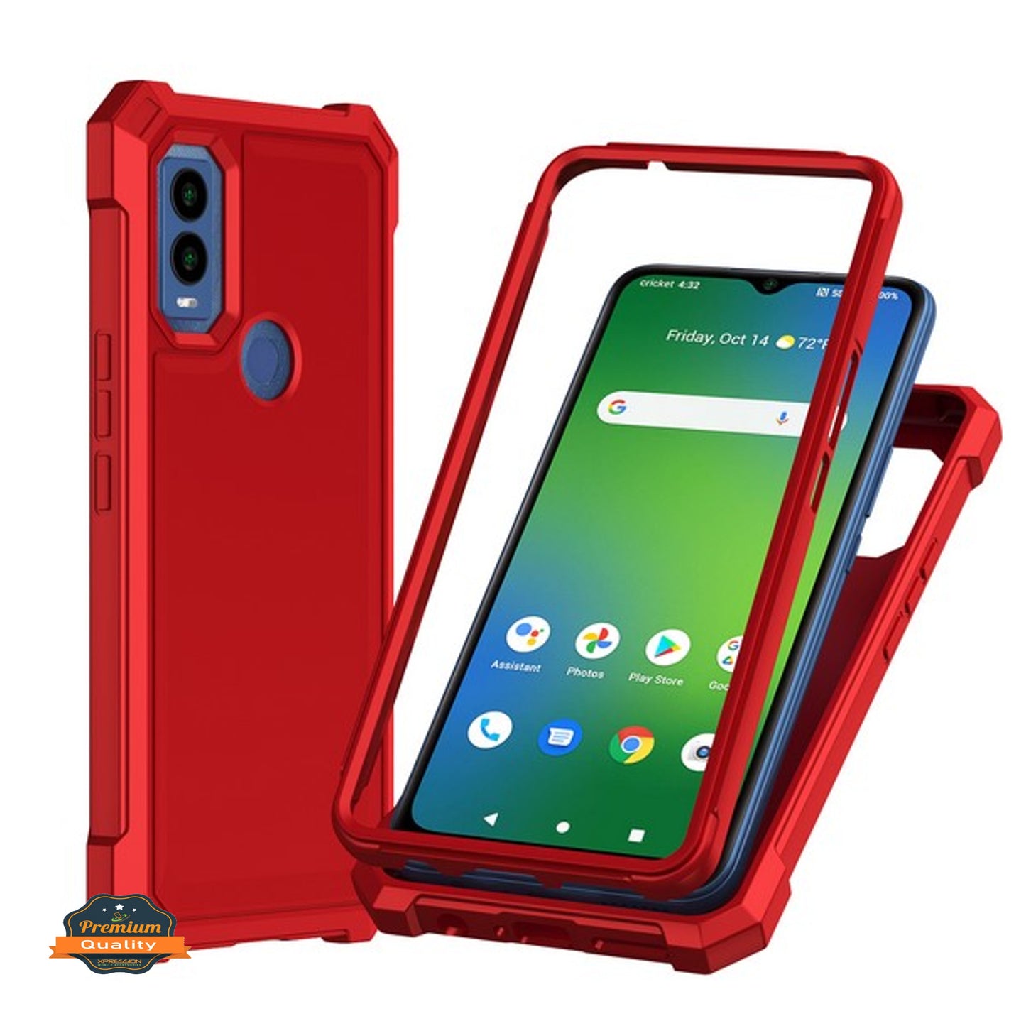 For Cloud Mobile Stratus C8 Full-Body Dual Layer Hybrid Case Slim, Drop-Proof TPU Hard PC, Durable Corner Front Bumper Protector Case Cover