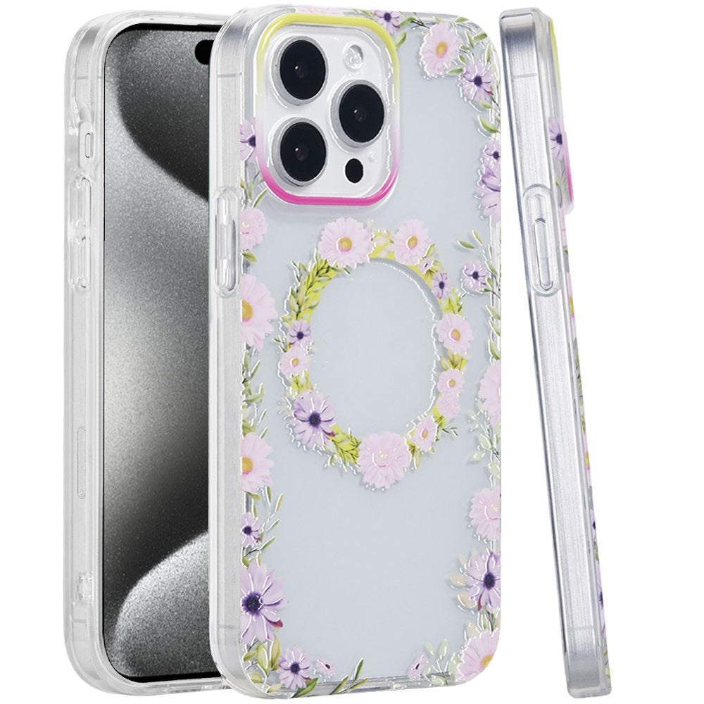 For Apple iPhone 16 Pro (6.3") Durable Fashion IMD Printed Design TPU Slim Shockproof Protective Case with Stylish Pattern Case Cover