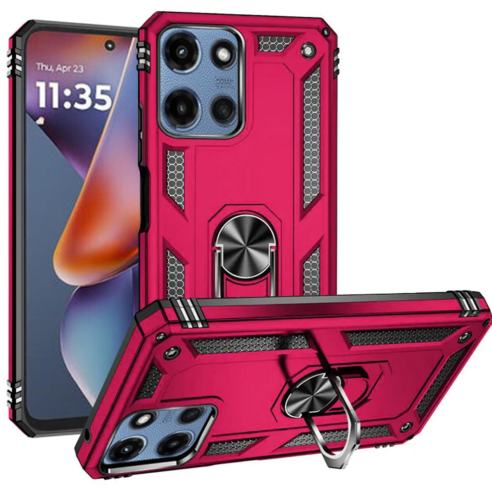 For Samsung Galaxy A26 Hybrid Shockproof Durable 360 Degree Rotatable Ring Stand Holder Kickstand Fit Magnetic Car Mount Case Cover