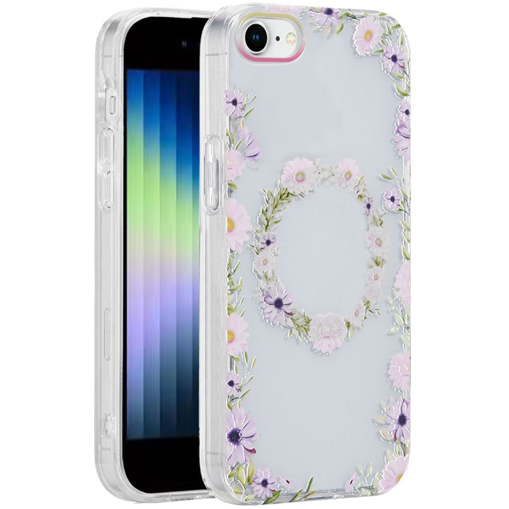 For Apple iPhone 8 Plus /7 Plus Fashion Layer Design Slim IMD TPU Protective, Shockproof Hybrid Stylish Durable Hard PC Case Cover