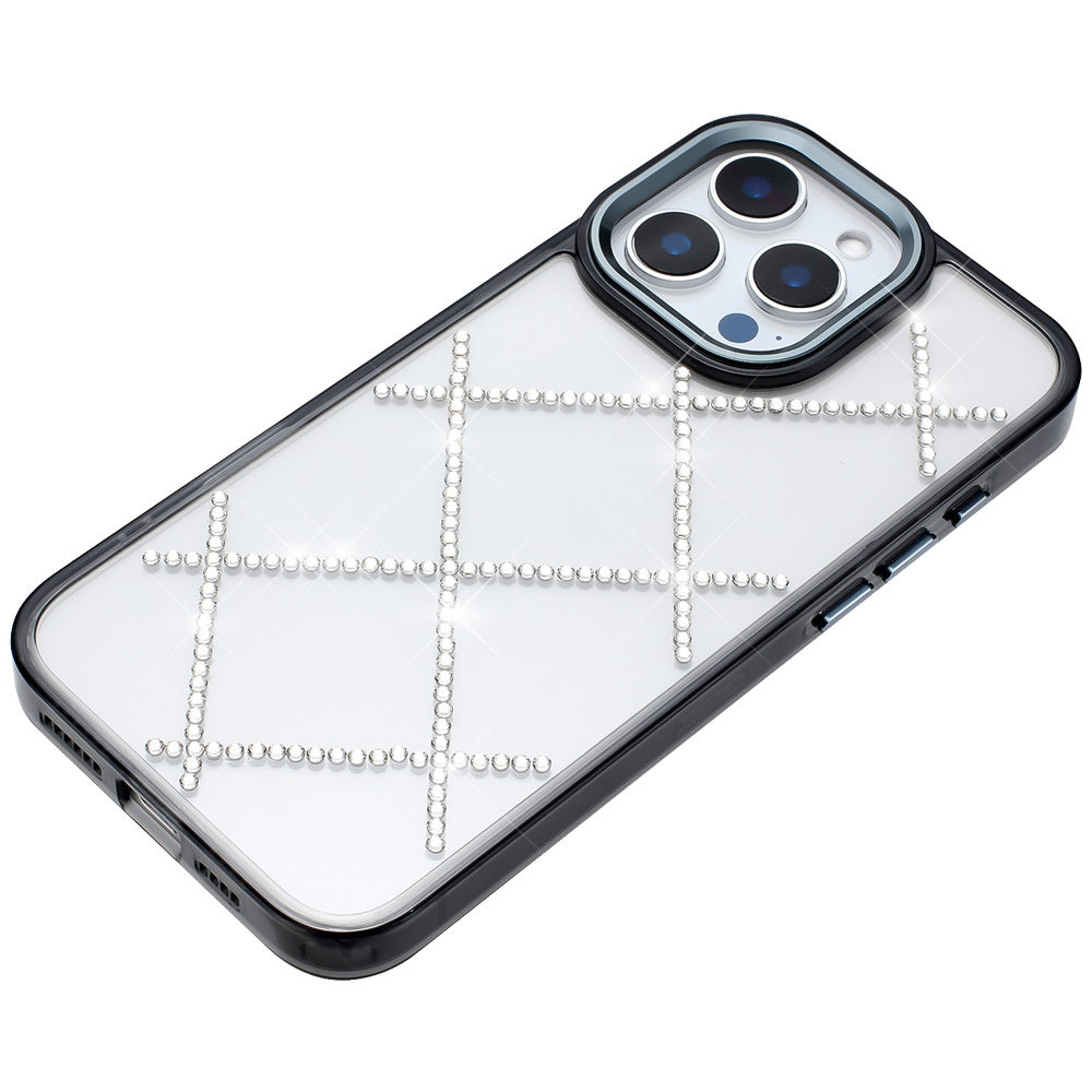 For Samsung Galaxy A16 5G Gem Glitter Diamond Bling Clear Hybrid TPU Cover, Colorful Shockproof Protective Back, Slim Fit for Women Girls Case Cover