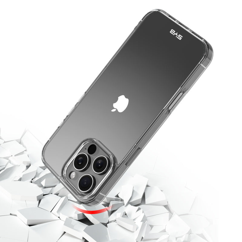 For Sturdy Case Gummy Rubber Hard Silicone TPU Slim Fit Cover for Apple iPhone 16 Pro Max - Highly Transparent Clear Case Cover Clear