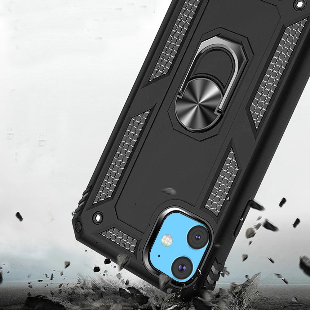 For Samsung Galaxy A06 Hybrid Durable 360 Degree Rotatable Ring Stand Holder Kickstand Fit Magnetic Car Mount Case Cover
