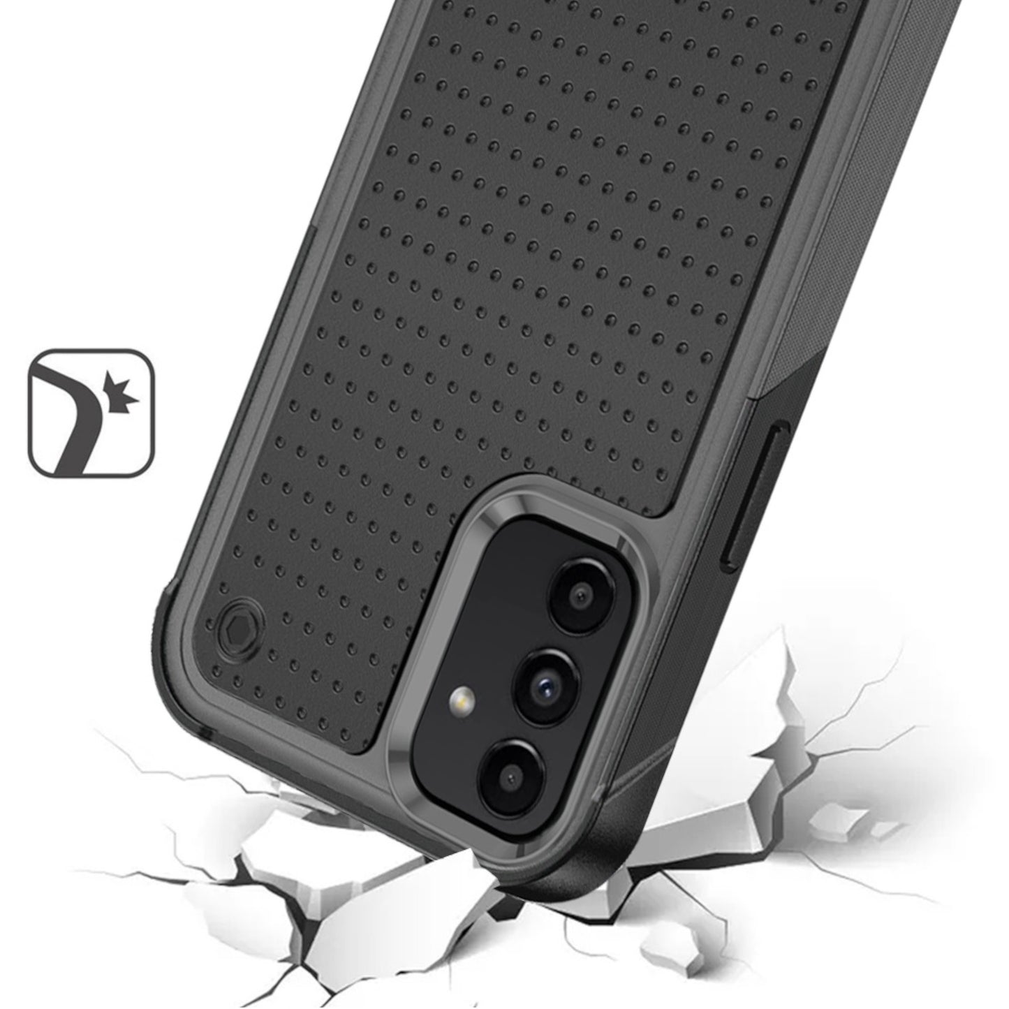 For Apple iPhone 15 Pro (6.1") Shockproof Non-Slip Textured Heavy Duty Rugged TPU Drop Military Protection Bumper Phone Case Cover