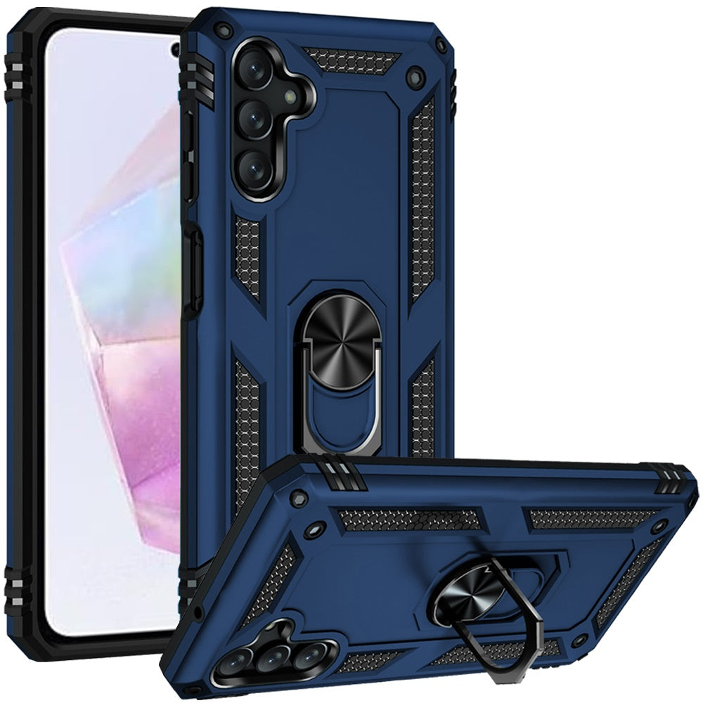 For Samsung Galaxy A36 Hybrid Shockproof Durable 360 Degree Rotatable Ring Stand Holder Kickstand Fit Magnetic Car Mount Case Cover