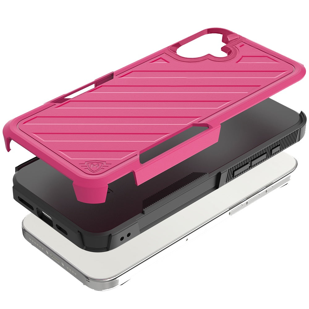 For Samsung Galaxy A16 5G Hybrid lined shockproof dual layer Rugged 2in1 Hard PC & Silicone TPU Non Slip Textured Tough Armor Case Cover