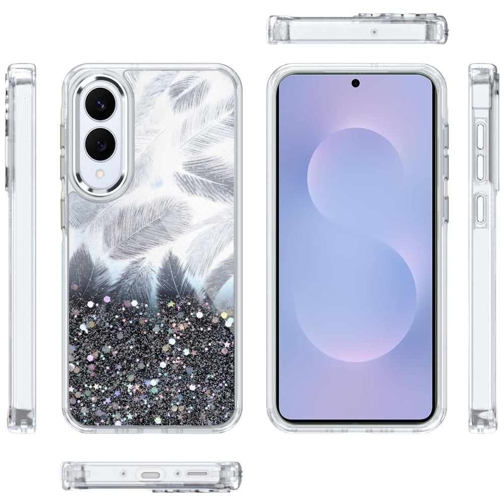 For Samsung Galaxy A16 5G Fashion Epoxy Glitter Shimmer Design, Hybrid Shockproof TPU, Stylish Sparkle Slim TPU Protective Case Cover