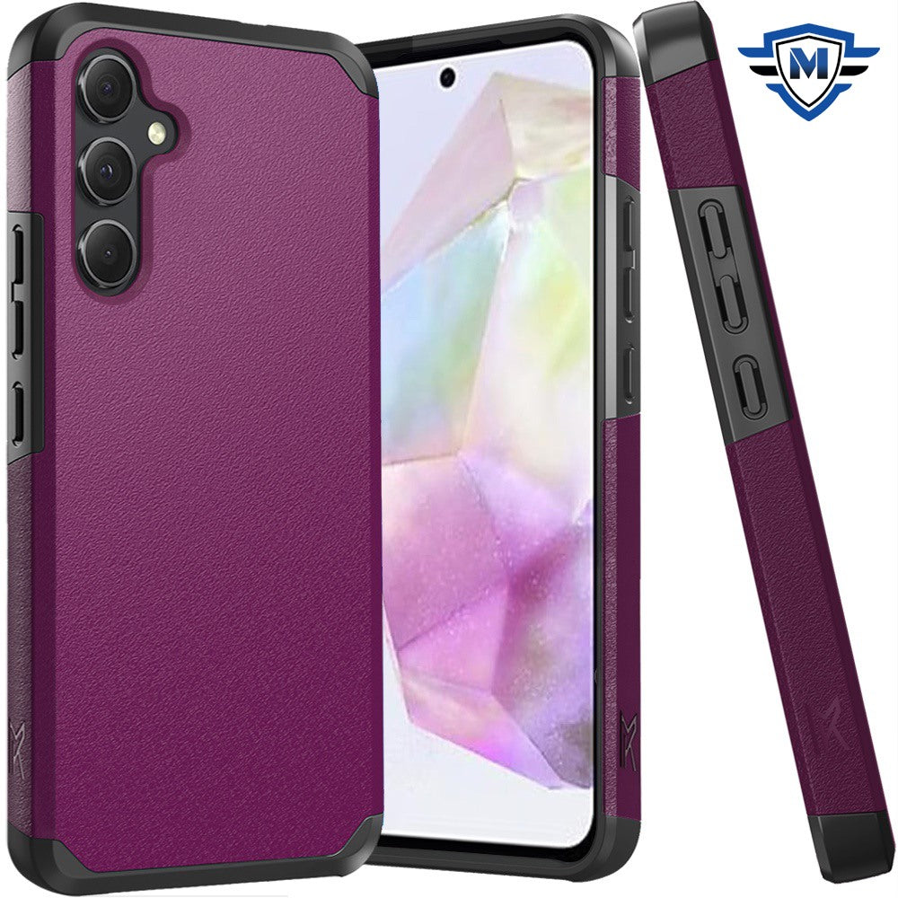 For Samsung Galaxy A36 Premium Slim Tough 2in1 Hybrid Case Dual-Layer PC TPU Rubber Armor with Shockproof Protection Case Cover