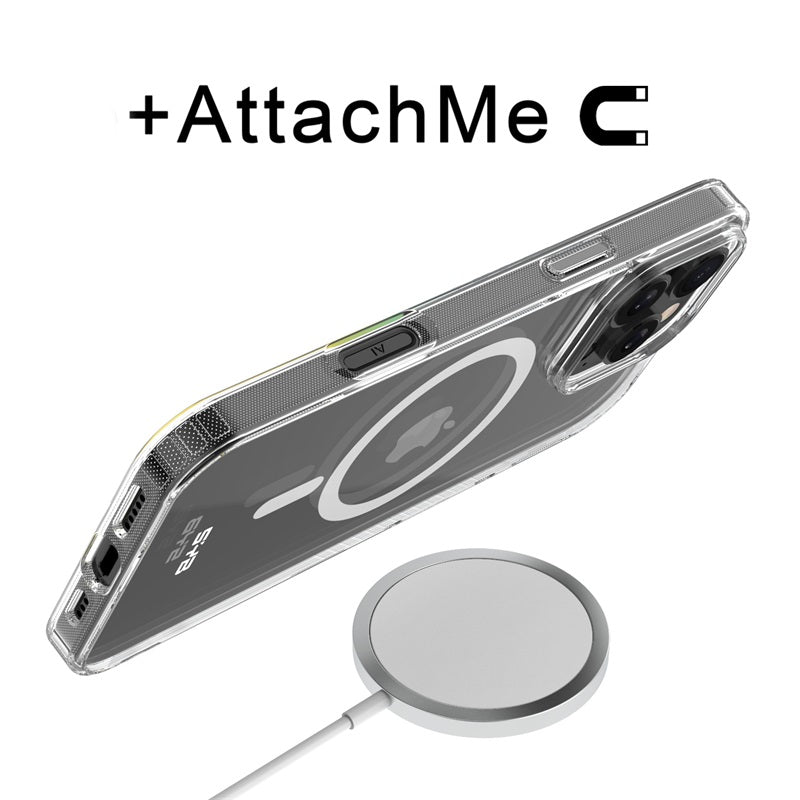For Ultra-sleek Hybrid Slim Hard PC & TPU Compatible with MagSafe, Magnetic Protective Phone Case for Apple iPhone 16 Pro Max - Transparent Clear Case Cover Clear