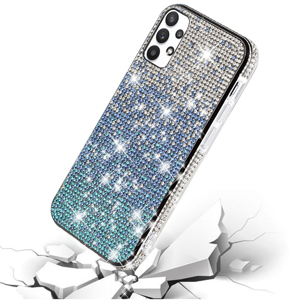 For Samsung Galaxy A16 5G Glitter Bling Ultra Thin TPU Sparkle Diamond Rhinestone Shiny Full Cover Crystal Stones Back Case Cover