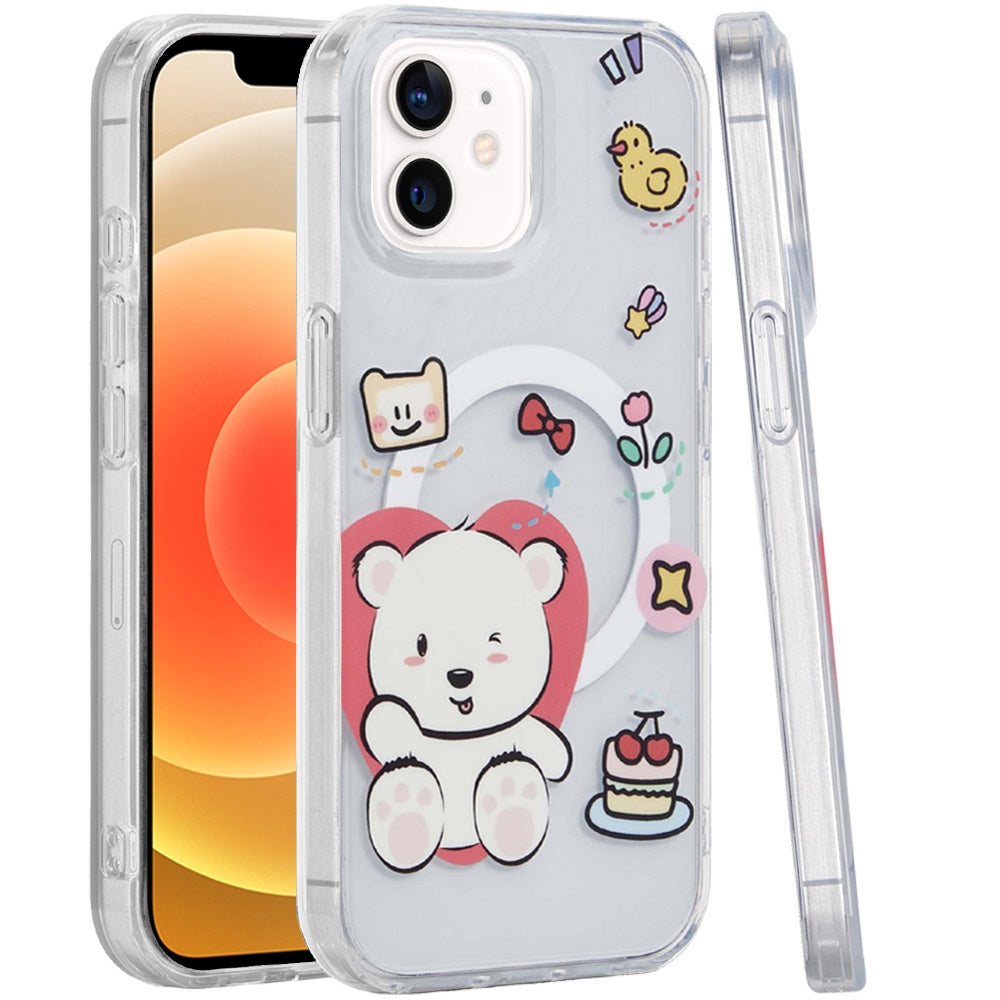 For Apple iPhone 16 (6.1") Durable Fashion IMD Printed Design TPU Slim Shockproof Protective Case with Stylish Pattern Case Cover
