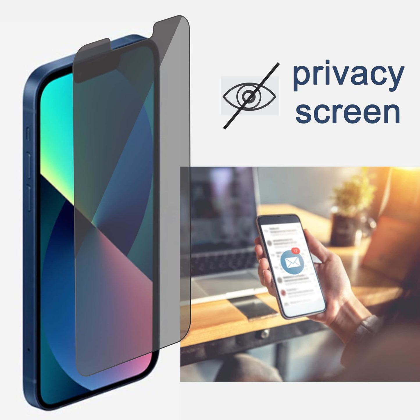 For Apple iPhone 17 /17 Air /17 Pro/ 17 Pro Max Privacy Tempered Glass Screen Protector, 9H Anti-Spy Anti-Peek Protector
