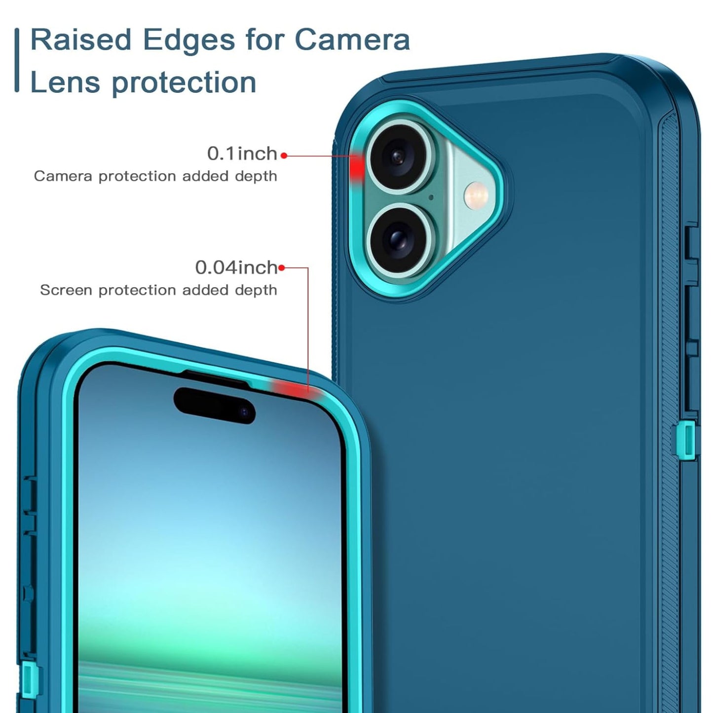 For Samsung Galaxy A16 5G Delux Armor Case Shockproof Rugged 3-Layer Protection Hybrid Heavy Duty with Enhanced Durability Case Cover