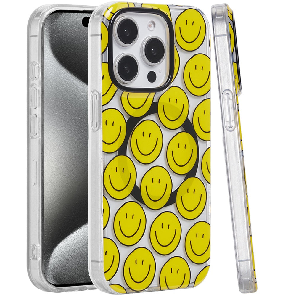For Apple iPhone 16 Pro (6.3") Durable Fashion IMD Printed Design TPU Slim Shockproof Protective Case with Stylish Pattern Case Cover