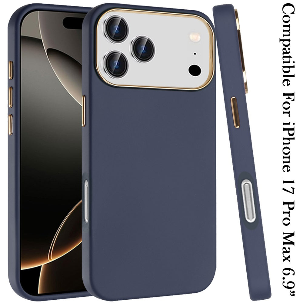 For Apple iPhone 17 Pro Max Hybrid Armor Shockproof, Durable Bumper Rubber Gummy Gel Slick Hard PC Silicone TPU Case Cover