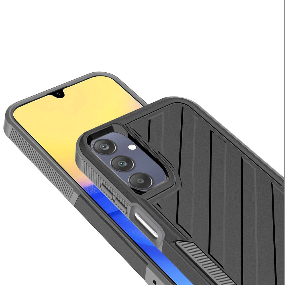For Samsung Galaxy A16 5G Hybrid lined shockproof dual layer Rugged 2in1 Hard PC & Silicone TPU Non Slip Textured Tough Armor Case Cover