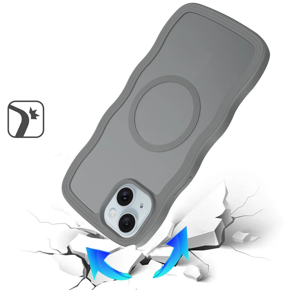 For Apple iPhone 14 /13 Grip Hand Magnetic Hybrid Case Shockproof Protection Matte Skin Rubber TPU + PC Case Cover