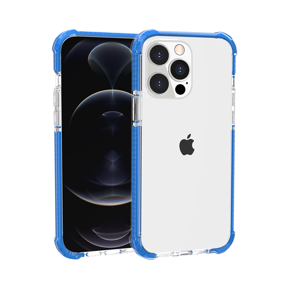 For Apple iPhone 17 Pro Max Hybrid Transparent Acrylic Rubber Gummy Hard PC Silicone TPU Color Bumper Frame Shockproof Case Cover