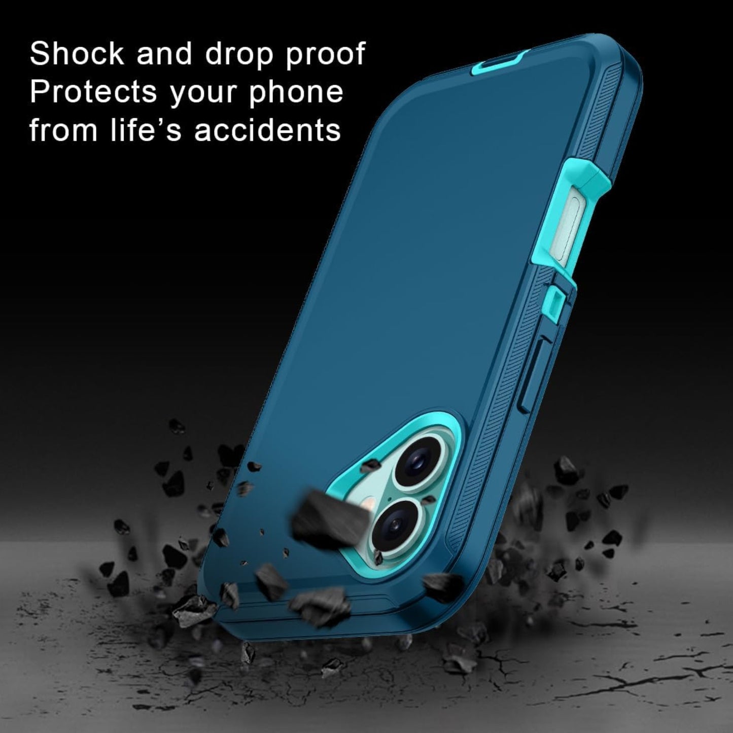 For Samsung Galaxy A16 5G Delux Armor Case Shockproof Rugged 3-Layer Protection Hybrid Heavy Duty with Enhanced Durability Case Cover