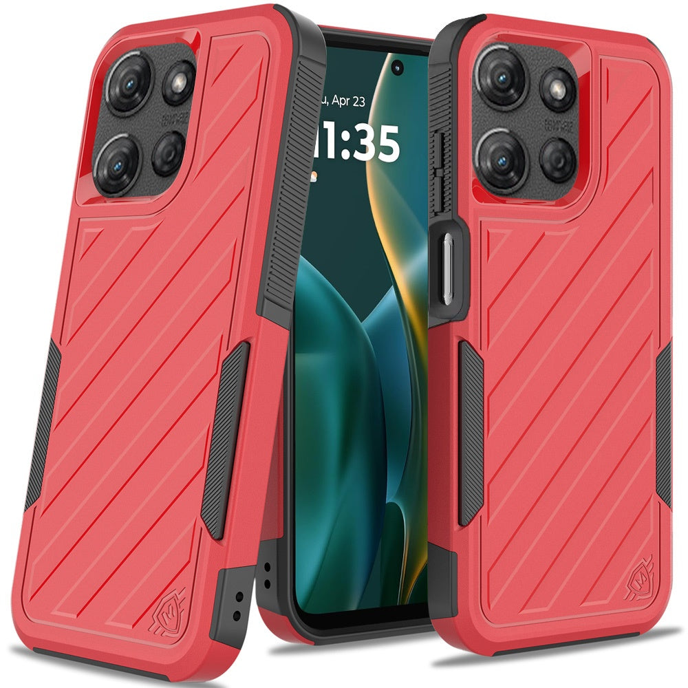 For Motorola Moto G Stylus 5G 2025 Hybrid lined shockproof dual layer Rugged 2in1 Hard PC & Silicone TPU Non Slip Textured Tough Armor Case Cover
