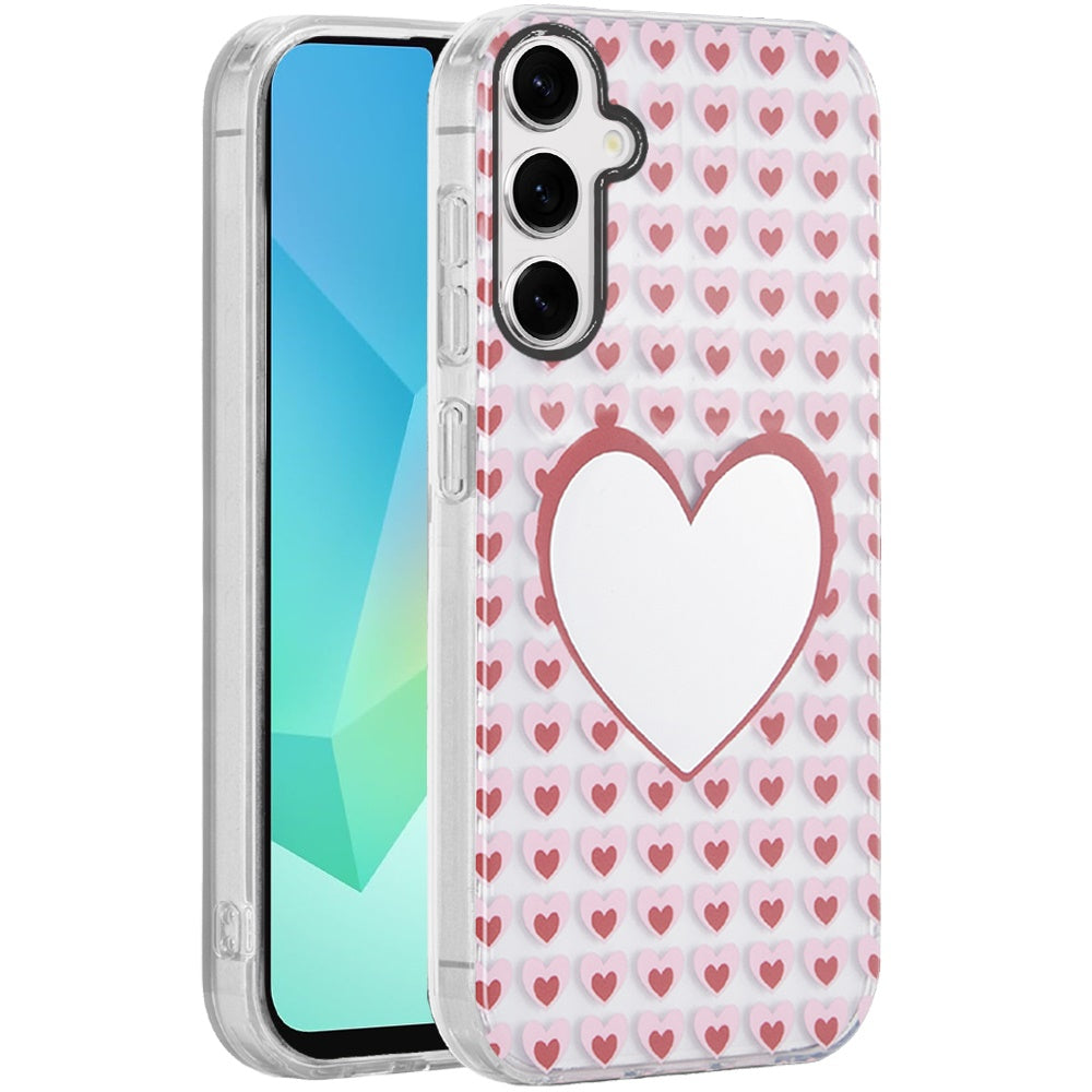 For Samsung Galaxy A16 Fashion Layer Design Slim IMD TPU Protective, Shockproof Hybrid Stylish Durable Hard PC Case Cover