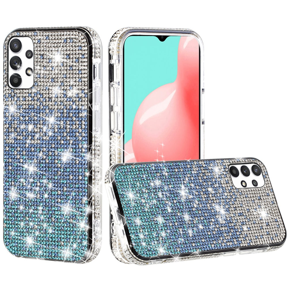 For Samsung Galaxy A16 5G Glitter Bling Ultra Thin TPU Sparkle Diamond Rhinestone Shiny Full Cover Crystal Stones Back Case Cover