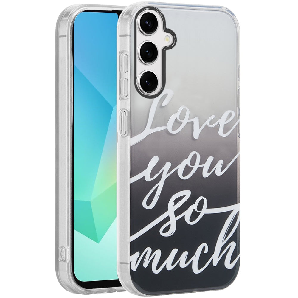 For Samsung Galaxy A16 Fashion Layer Design Slim IMD TPU Protective, Shockproof Hybrid Stylish Durable Hard PC Case Cover