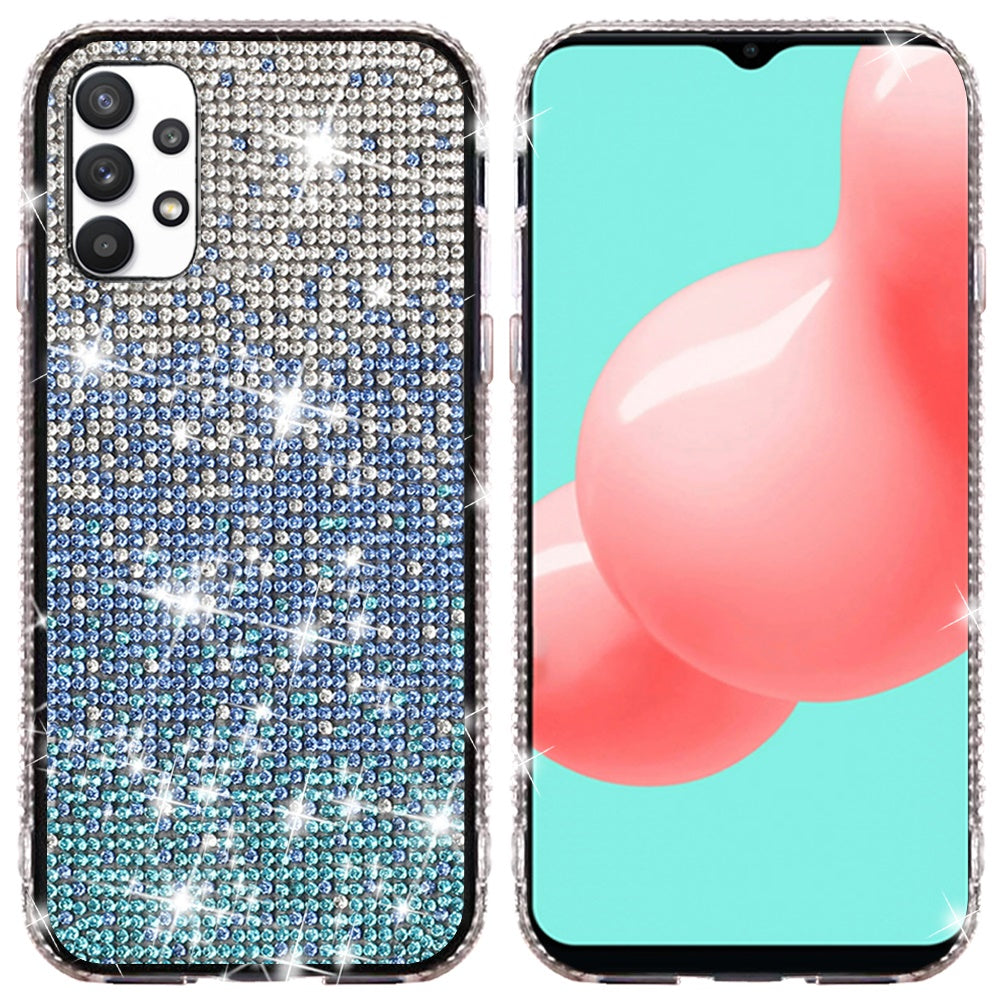 For Samsung Galaxy A16 5G Glitter Bling Ultra Thin TPU Sparkle Diamond Rhinestone Shiny Full Cover Crystal Stones Back Case Cover