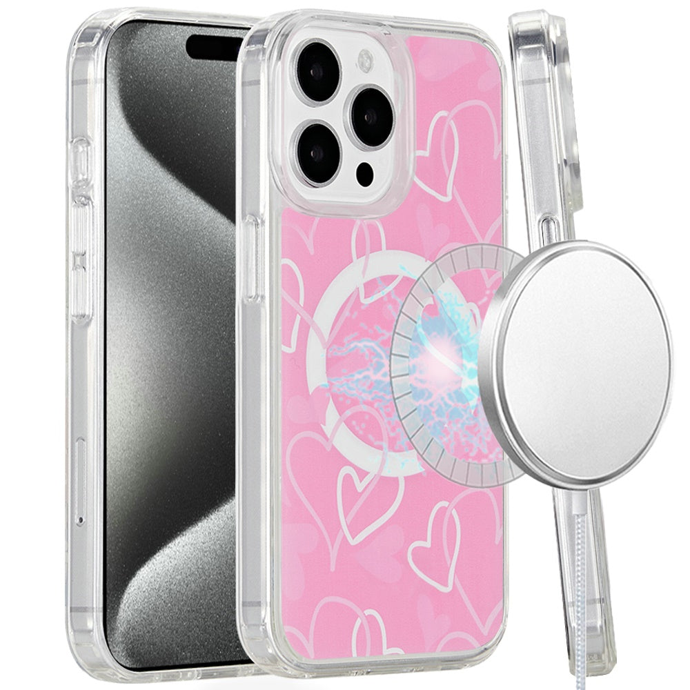 For Samsung Galaxy A16 Cute Fashion Pattern Design, Durable Shockproof Slim TPU Hard Back, MagSafe Compatible Case Cover