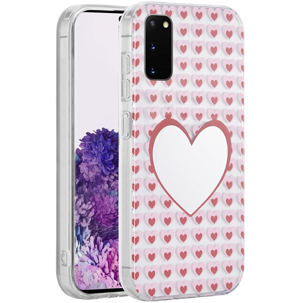 For Samsung Galaxy S20 Ultra Fashion Layer Design Slim IMD TPU Protective, Shockproof Hybrid Stylish Durable Hard PC Case Cover