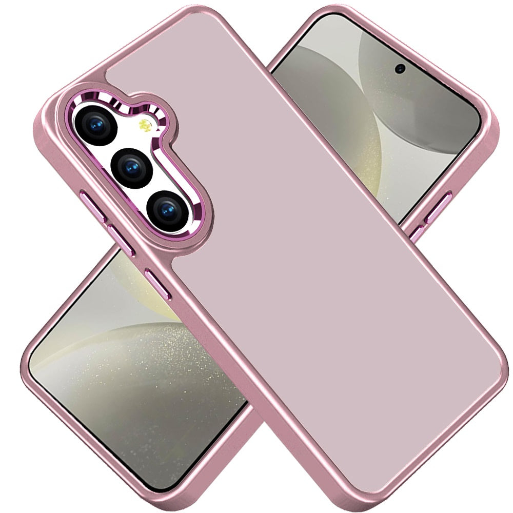 For Samsung Galaxy A26 Slim Fit Thin Hybrid,Frosted Matte Polished Acrylic Hard PC with TPU Rubber Frame Case Cover