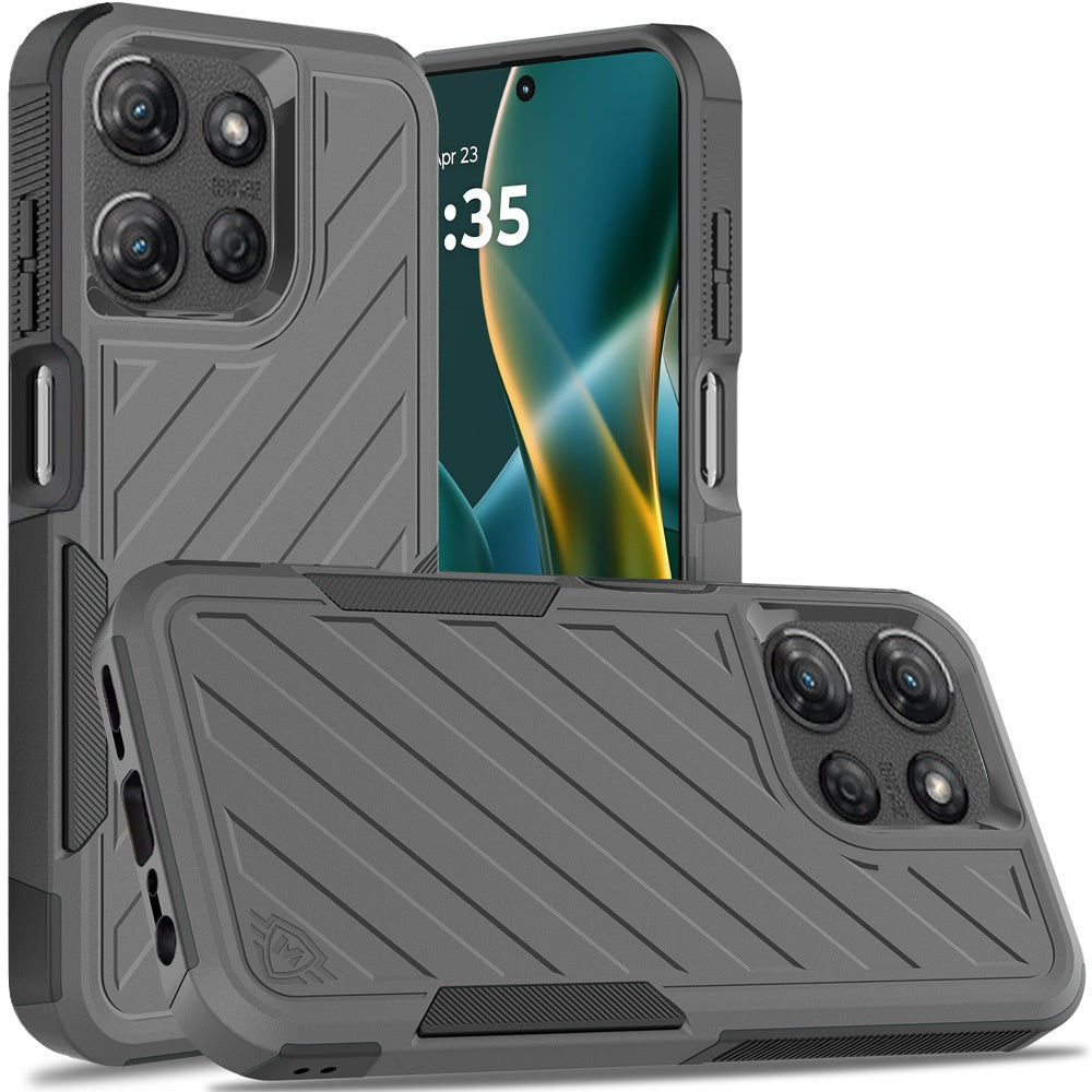 For Motorola Moto G Stylus 5G 2025 Hybrid lined shockproof dual layer Rugged 2in1 Hard PC & Silicone TPU Non Slip Textured Tough Armor Case Cover