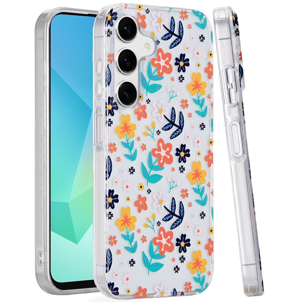 For Samsung Galaxy A16 5G Fashion Layer Design Slim IMD TPU Protective, Shockproof Hybrid Stylish Durable Hard PC Case Cover