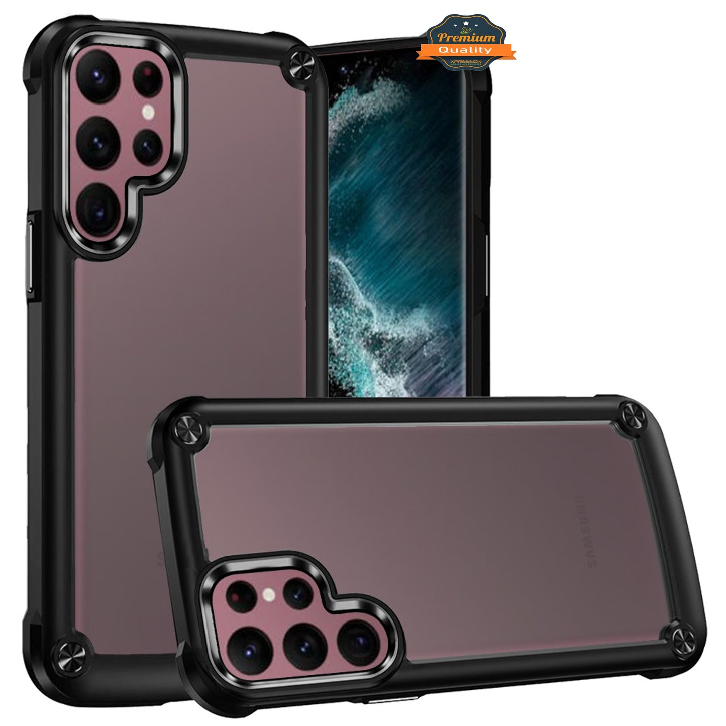 For Apple iPhone 15 Plus (6.7") Heavy Duty Hybrid Clear back Shield Hard PC + TPU Bumper Edge Frame Shockproof Phone Case Cover