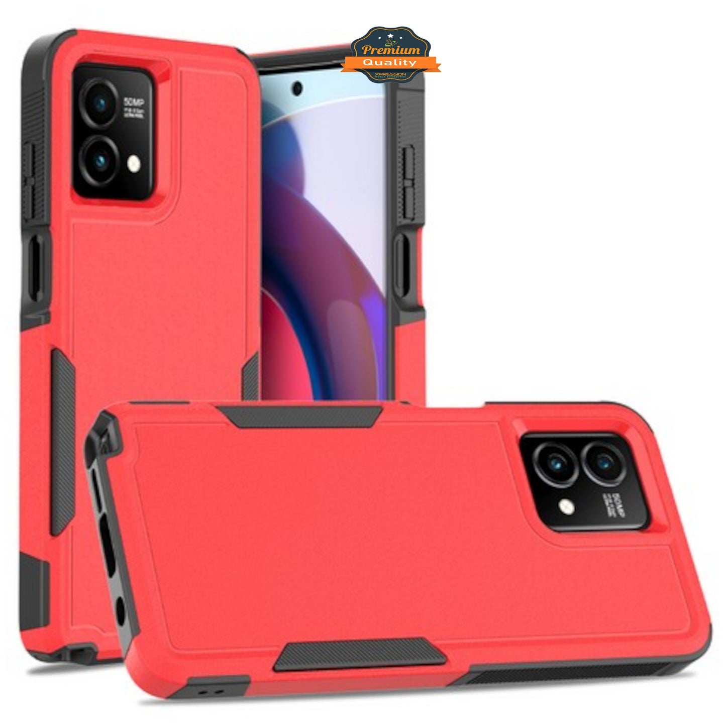 For Samsung Galaxy Xcover 7 Pro Rugged Heavy-Duty Dual Layer Military-Grade, Rubber TPU Defender, Hybrid Shockproof Case Cover