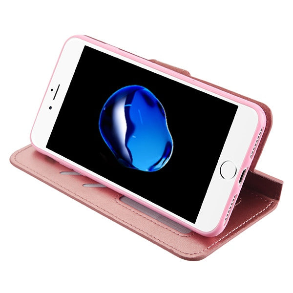 For Samsung Galaxy A16 5G Wallet PU Leather Pouch with Credit Card Slots Money Pocket, Stand & Strap Flip Bookstyle Case Cover Rose Gold