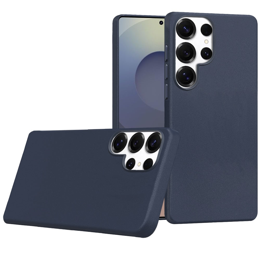 For Samsung Galaxy S25 Ultra MagSafe Compatible Original Invisible Circle PU Leather Hybrid with Colored Metal Buttons Case Cover