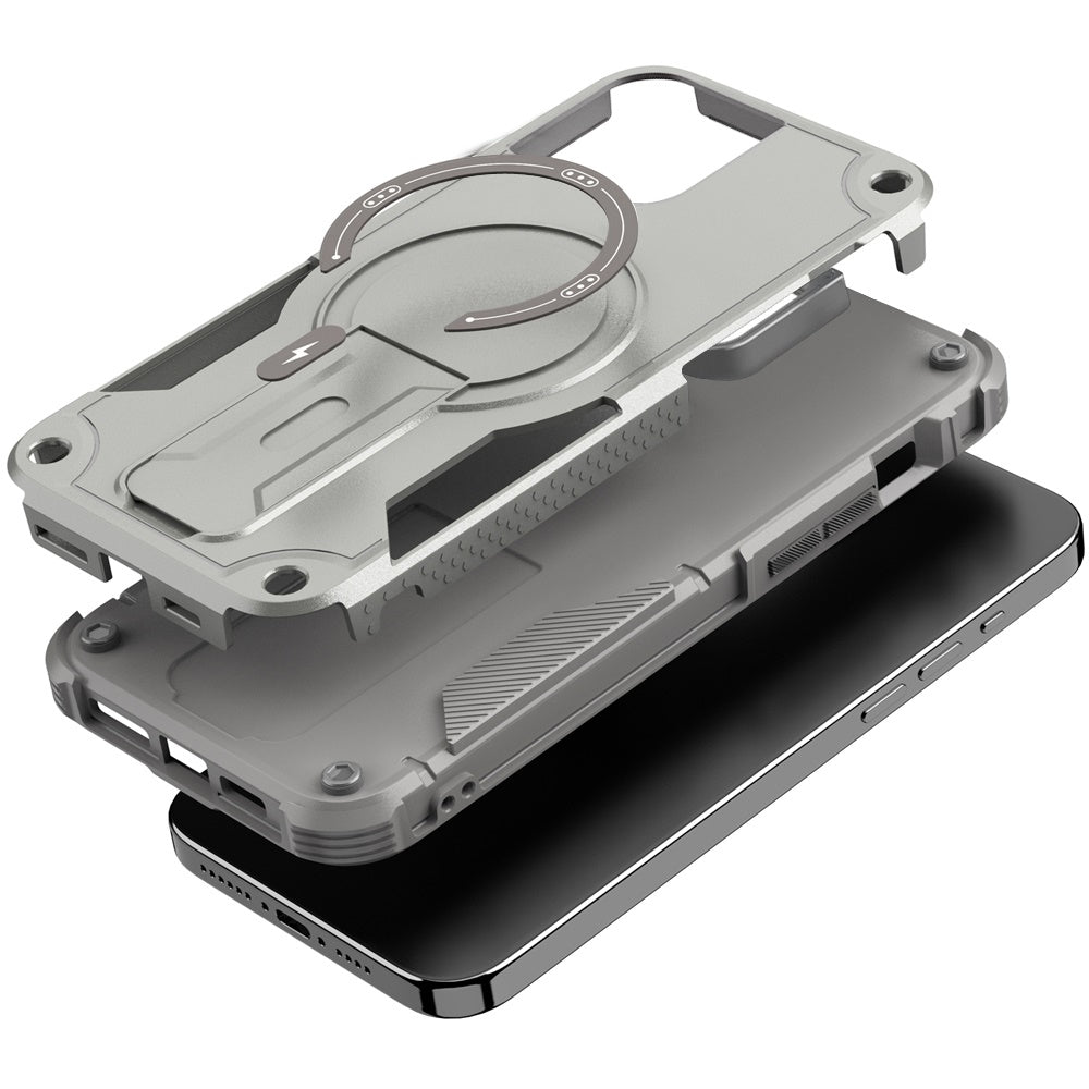 For Samsung Galaxy A16 5G Magnetic Invisible Kickstand Holder with Magsafe, Slim Fit Shockproof Hybrid Military Grade Heavy Duty Case Cover