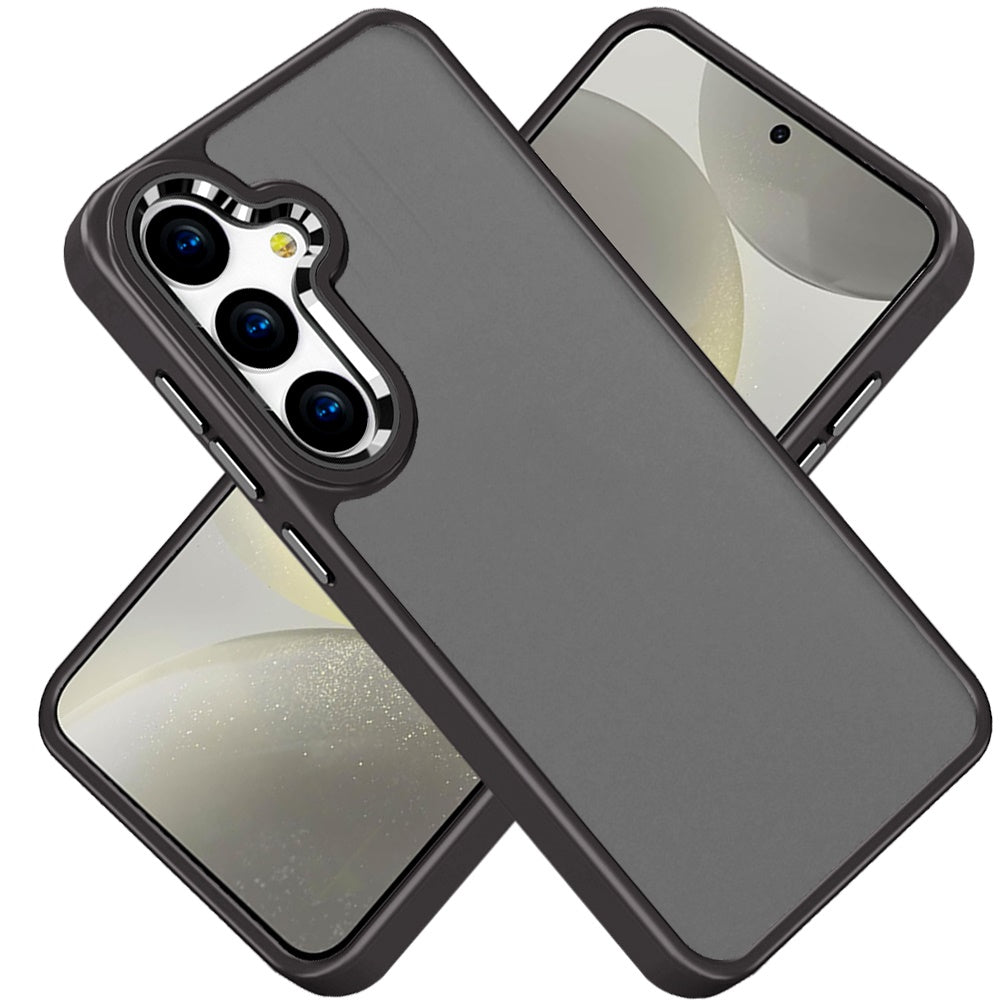 For Samsung Galaxy A26 Slim Fit Thin Hybrid,Frosted Matte Polished Acrylic Hard PC with TPU Rubber Frame Case Cover