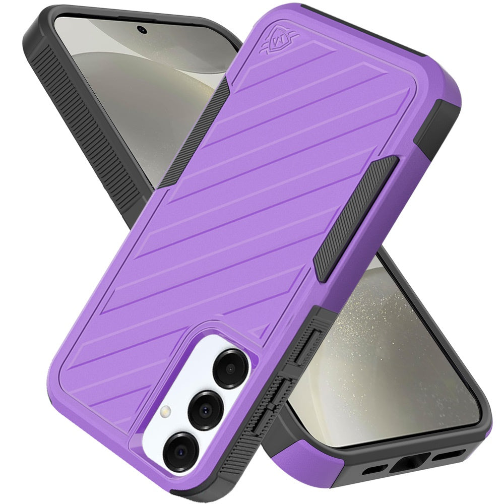 For Samsung Galaxy S25+ /S25 Plus /S24+ Plus Hybrid lined shockproof dual layer Rugged 2in1 Hard PC & Silicone TPU Non Slip Textured Tough Armor Case Cover