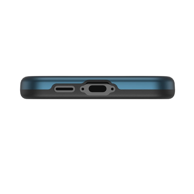 For Hybrid Slim Shockproof Bumper Protective Hard PC + Rubber TPU Phone Cover Bravo Series Case for Samsung Galaxy S24 Fan Edition - Blue Case Cover Blue