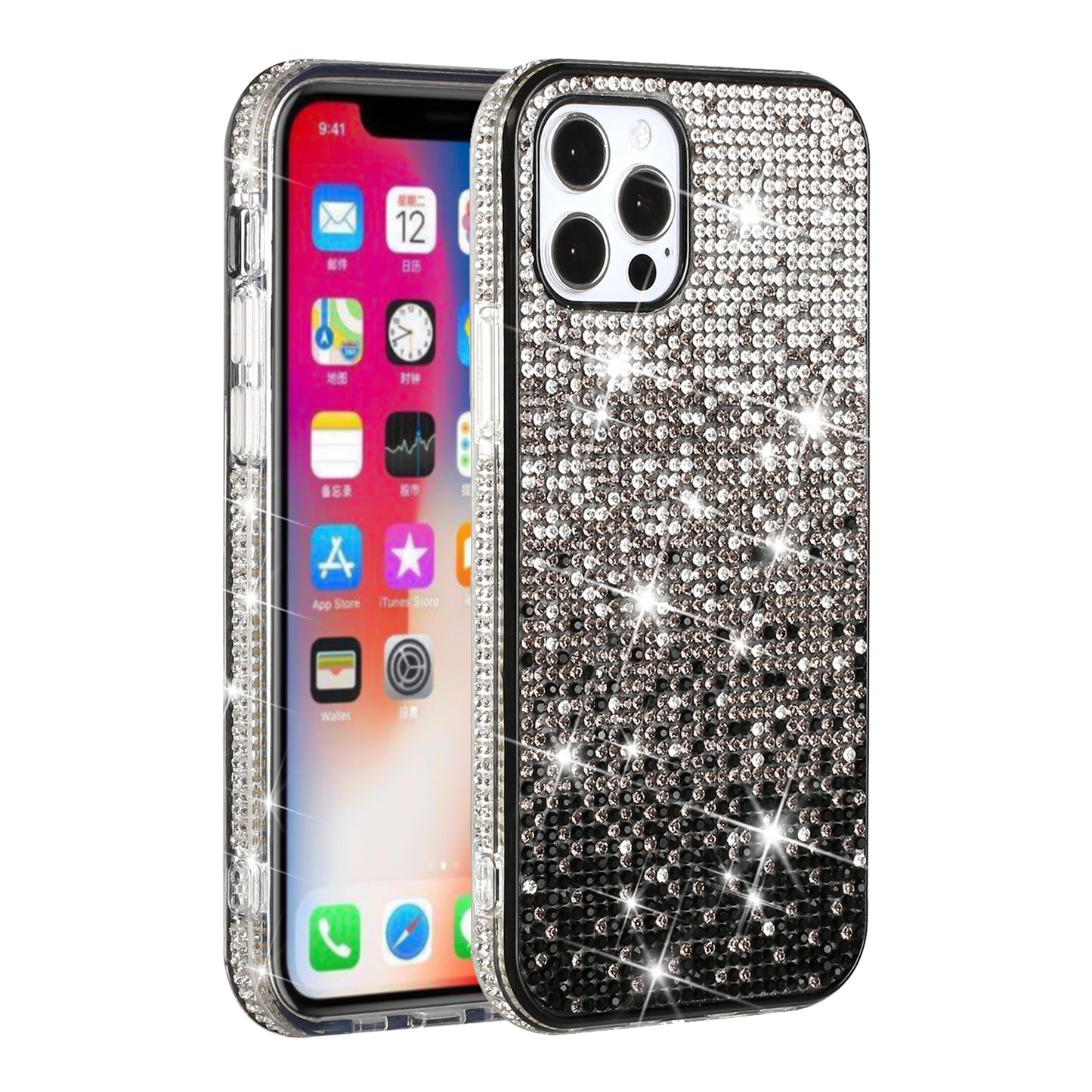 For Samsung Galaxy A16 5G Glitter Bling Ultra Thin TPU Sparkle Diamond Rhinestone Shiny Full Cover Crystal Stones Back Case Cover